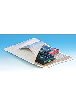 Bubbelpåse dubbel 210x260mm vit (50)