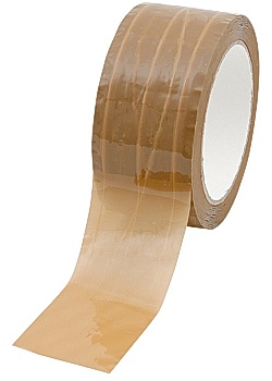 Packtejp PP fiber 50mmx66m brun (6)