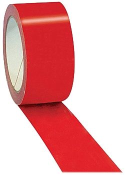 Packtejp färgad PVC 50mmx66m röd (6)