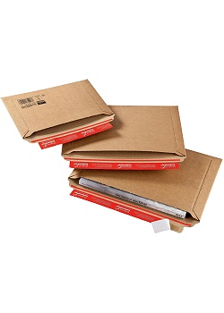 Wellkuvert B5 270x185mm brun (20)