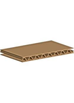 Wellåda A5 215x150x55mm brun (25)
