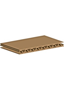 Wellåda 1lager 900x100x100mm brun (20)