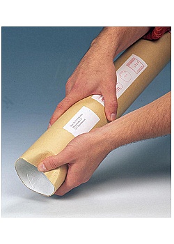 Papptub vikbar 60x860mm brun (20)
