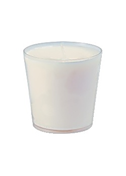 Ljuslykta glas 65X65mm Refill vit 6/FP