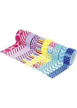 Washi Tape sorterade mönster 10/fp