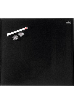 Glastavla NOBO Diamond mag svart 45x45cm