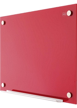 Glastavla NOBO Diamond magn rö 120x180cm