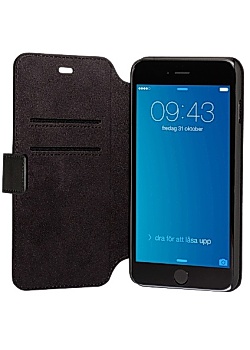 Plånboksfodral iDeal slim svart, iPh 6+
