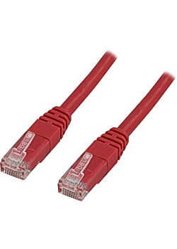 Kabel DELTACO Nätverk UTP Cat6 3m röd