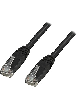 Kabel DELTACO Nätverk UTP Cat6 3m svart