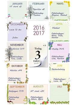 Klassens almanacka 15-16