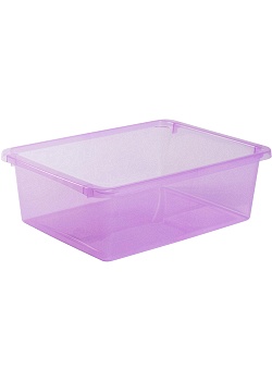 Förvaringsbox Store It 10L transp. Rosa