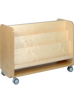 Förvaringshylla bokvagn GROCARE, björk