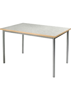 Linoleumbord 140x70cm 72 cm grå