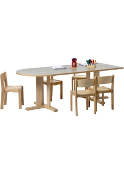 Linoleumbord Kupol Höjd 72cm antracit