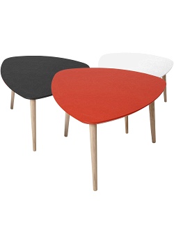 Bord PLEKTRUM svart 119x119cm 48 cm