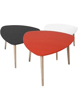 Bord PLEKTRUM vit 66x66 cm 48 cm