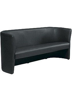 Soffa 3-sits CLUB skin svart