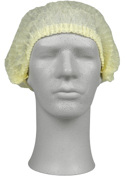 Hårnät gul nonwoven 200/FP