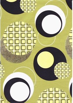 Presentpapper 57cmx154m Retro Circles