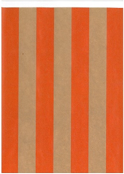 Presentpapper 57cmx204m Rand orange