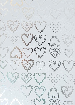 Presentpapper 57cmx100m Dotted Hearts