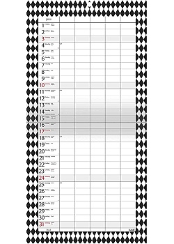 Familjekalender Modern -1749