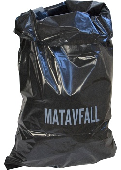 Matavfallssäck POLYREG LD 60L sv (25)