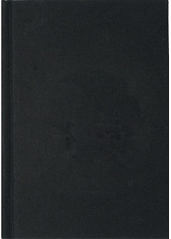 Ant.bok BURDE svart linnetextil linj A5