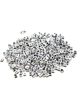 Plastpärlor bokstäver (300)