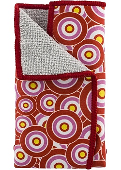 Microfiberduk DELTACO röd/rosa/gul