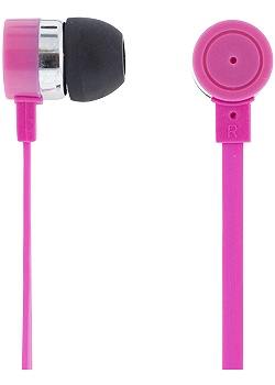 Hörlur+mic STREETZ HL-269 rosa
