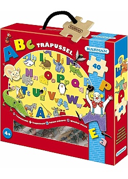 Träpussel ABC