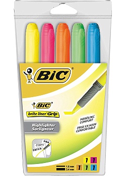 Överstrykningspenna BIC Grip (5)
