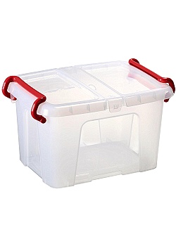 Låda med lock STAPLES frontöppning 20L