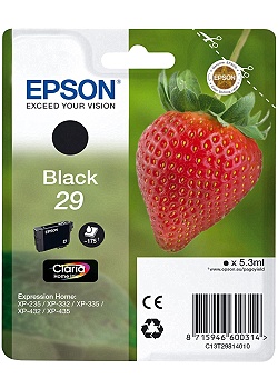 Bläckpatron EPSON C13T29814010 Svart
