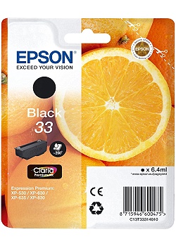 Bläckpatron EPSON C13T33314010 Svart