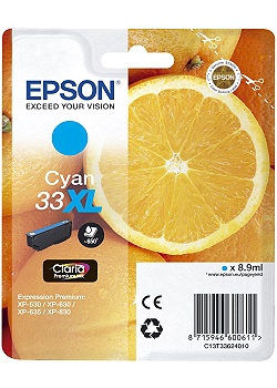 Bläckpatron EPSON C13T33624010 Cyan
