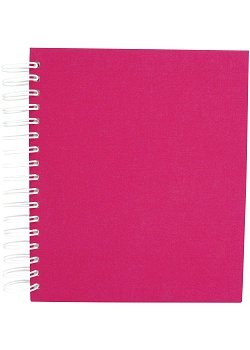 Fotoalbum 20x23cm textil rosa