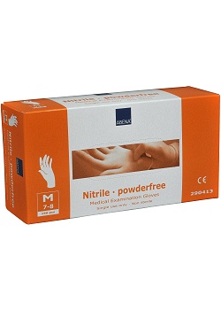 Handske nitril puderfri vit M 150/FP