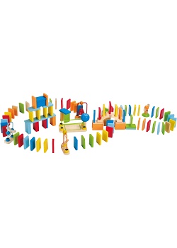 Domino race med 107 delar