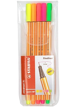 STABILO Point 88, 5/fp Neon