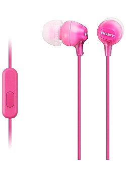 Sony Hörlur+mic MDR-EX15AP Rosa