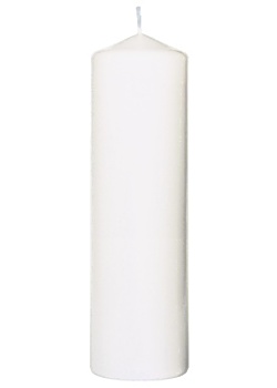 Blockljus DUNI 220x70mm vit