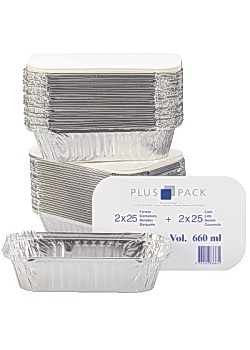 Aluminiumform inkl. lock 660ml (50)