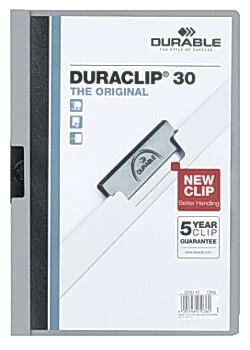 Klämmapp Duraclip 2200 A4 3mm grå