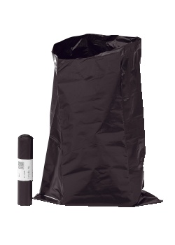 Plastsäck LD latrin 80my 70L svart (10)