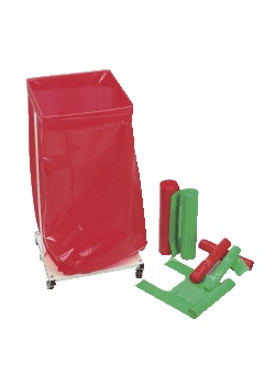 Plastsäck optisk 45my 70L grön (25)
