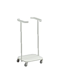Säckvagn enkel 100-125L med 4 hjul
