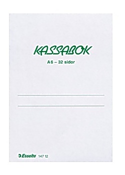 Kassabok A6 32sid 3kol gul